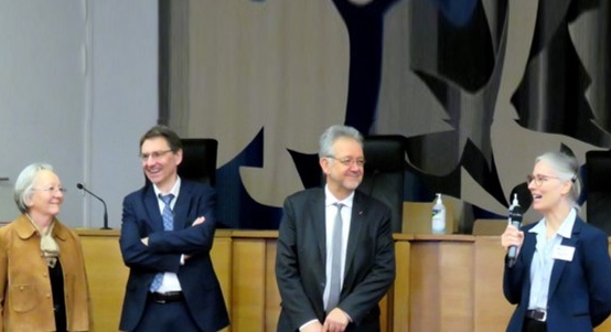 Visite du vice-président du Conseil d'État et de sa délégation au tribunal administratif de Versailles