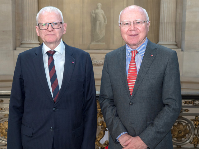 Roger Stevens, Premier Président du Conseil d'État de Belgique et Bruno Lasserre, vice-président du Conseil d'État