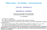 Capture d'écran du décret de dissolution de La Jeune Garde