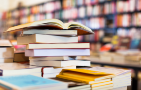 Photographie d'une librairie