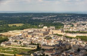 vue du ciel de Versailles