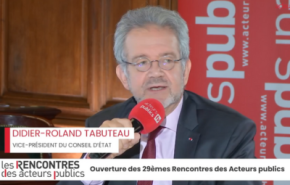 Didier Roland Tabuteau, vice-président du Conseil d'État, inaugure ces journées sur le thème des politiques publiques